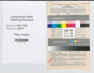 Entnazifizierung August Filipp, geb. 01.04.1907 (Angest.)