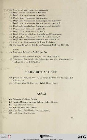 Marmorplastiken (Nr. 160-161)