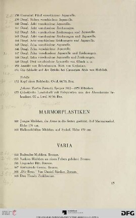 Marmorplastiken (Nr. 160-161)