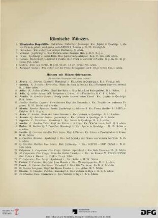 Römische Münzen (Nr. 1-119)