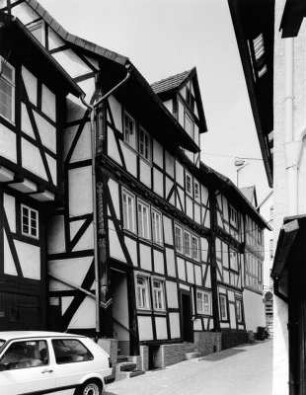Doppelhaus; Alsfeld, Metzgergasse 1, Metzgergasse 3