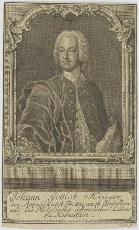 Bildnis des Johann Gottlob Krüger