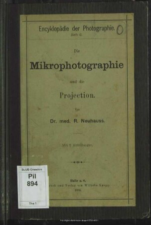 Die Mikrophotographie und die Projection