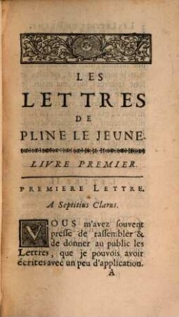 Les Lettres. 1. (1702)