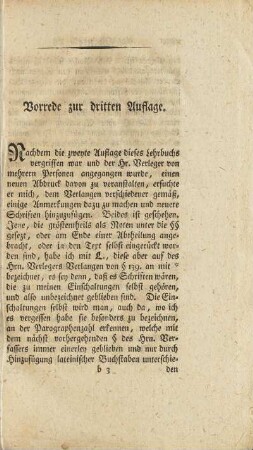 Vorrede zur dritten Ausgabe