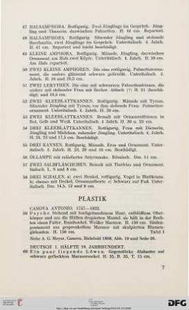Plastik (Nr. 59-61)
