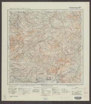 857 Hindelang ; Topographische Karte von Bayern 1:25.000 [Positionsblätter]