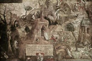 Sarazenenüberfall vor dem Rundtempel des Elias auf dem Berg Karmel