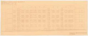 Siedlung Attilahöhe, Berlin-Tempelhof: Wittekindstraße 82-86: Aufriss Straßenseite 1:50