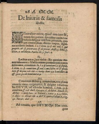 De Iniuriis & famosis libellis.