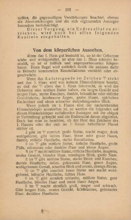 Von dem körperlichen Aussehen