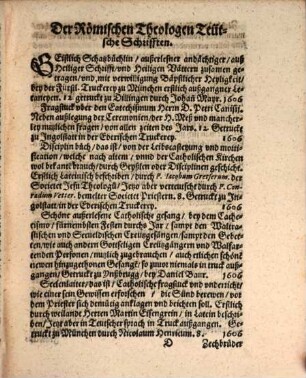 Catalogus novus nundinarum vernalium, Francofurti ad Moenam, Anno M.DCVI. celebratarum ...