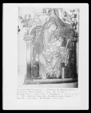 Evangeliar — S. 126: Darstellung des Evangelisten Lukas