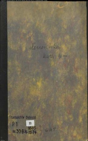 Kirchenbuchduplikat der katholischen Gemeinde Neuenbeken, Kreis Paderborn (GHT 1865-1874) (Gemeinde: Katholische Gemeinde Neuenbeken)