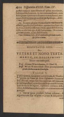 Disputatio XIIX.