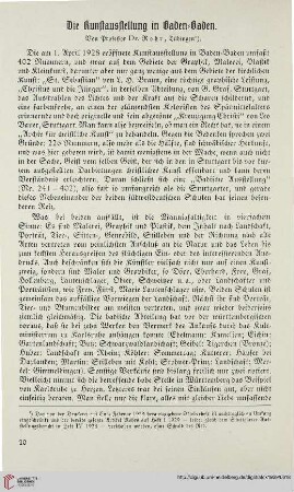 44: Die Kunstausstellung in Baden-Baden
