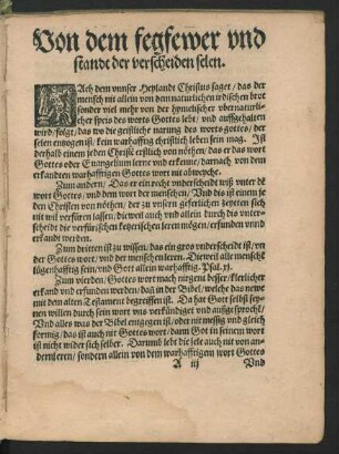 Von dem fegfewer und standt der verscheiden selen.