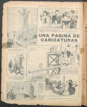 Una página de caricaturas [Caricaturas]