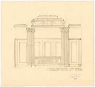 Villa Griebenow, Vetschau Umbau: Ansicht der Diele 1:20