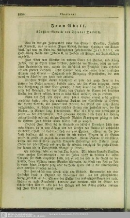 Jean Abell - Künstler-Novelle