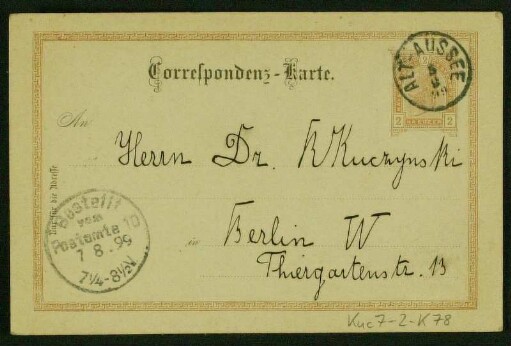 Mutter Okt. 1897 - April 1900