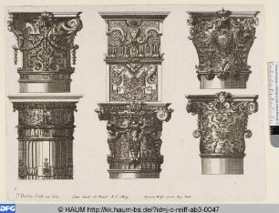 Sechs Kapitelle