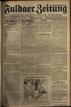 Ausgabe vom Samstag, den 21. Mai 1932.