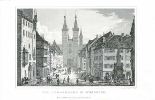 Die Domstraße in Würzburg.