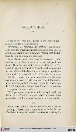 Chronique