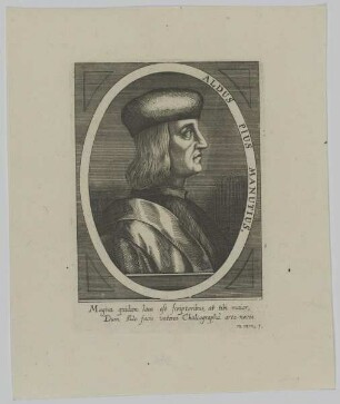Bildnis des Aldus Pius Manutius