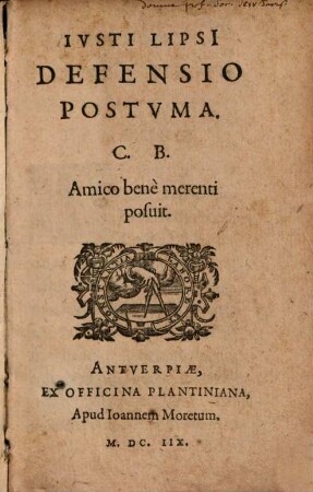 Ivsti LipsI Defensio Postvma