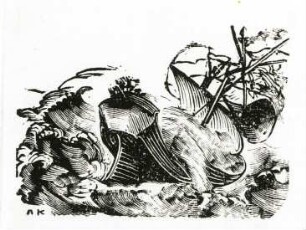 Illustration zu Aucassin und Nicolette. Holzstich von Alexej Krawtschenko; 1934; Academia 1935