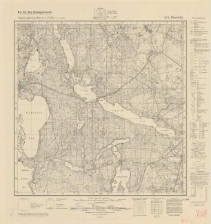 2171 Drzewitz, Topographische Karte 1:25000 (4cm - Karte)