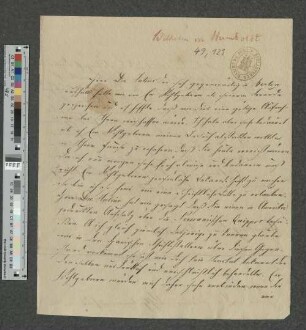 Brief an Christian Friedrich Wurm