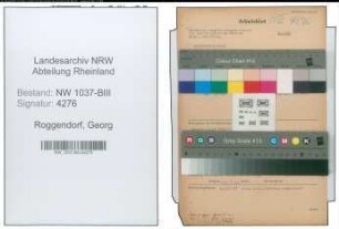 Entnazifizierung Georg Roggendorf , geb. 06.08.1909 (Haendler)