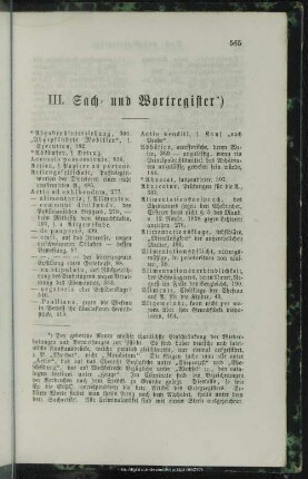 III. Sach- und Wortregister