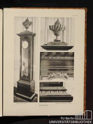 Tafel 82. Mahagoni-Uhr.