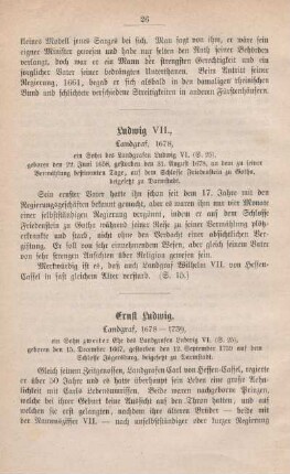 Ludwig VII., Landgraf, 1678