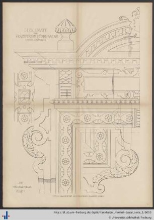 Detailblatt zum Frankfurter Möbel-Bazar 1. Serie 2. Auflage (zu Blatt 1).