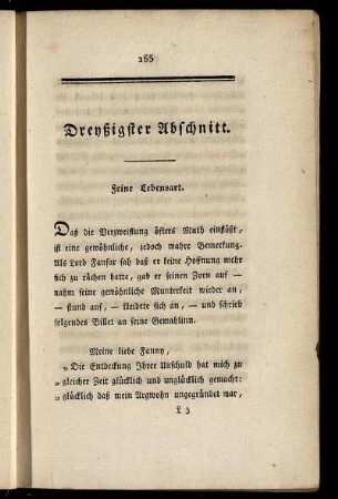 Dreyßigster Abschnitt.