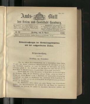 No. 70, 9. April 1915