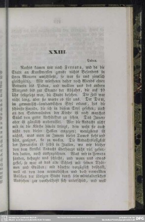 XXIII. : Padua