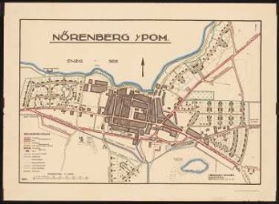 Bebauungsplan der Stadterweiterung, Nörenberg: Generalbebauungsplan: Grundplan und Lageplan 1:2500, Maßstabsleiste, (vermutlich Vorlage zu Inv.Nr. 21400 bis 21403)