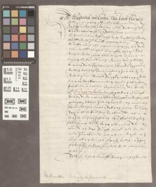 Burg-Gräfenrode: Kaufbrief über das von der Burg Friedberg zu Burg-Gräfenrode erkaufte Haus, so in die Burg Friedberg transferiert und zum Kanzlei...