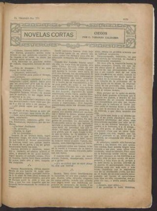Ciegos : Novelas cortas