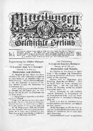 Tagesordnung der nächsten Sitzungen