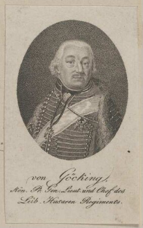 Bildnis des Friedrich Eberhard Siegmund Günther von Göcking