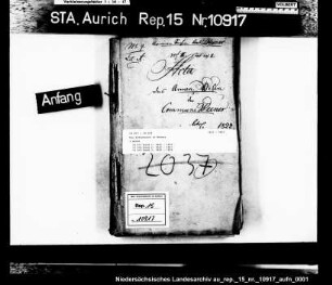 Das Armenwesen in Weener