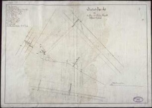 Riss von der Matthias Fundgrube, kolorierte Handzeichnung, um 1780