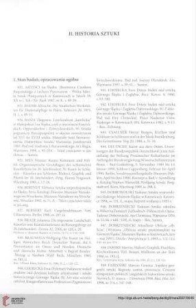II. Historia sztuki